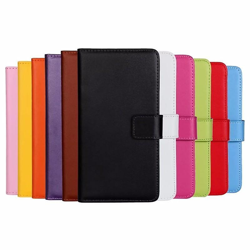 SKALO Samsung A21s Wallet Case Echtes Leder