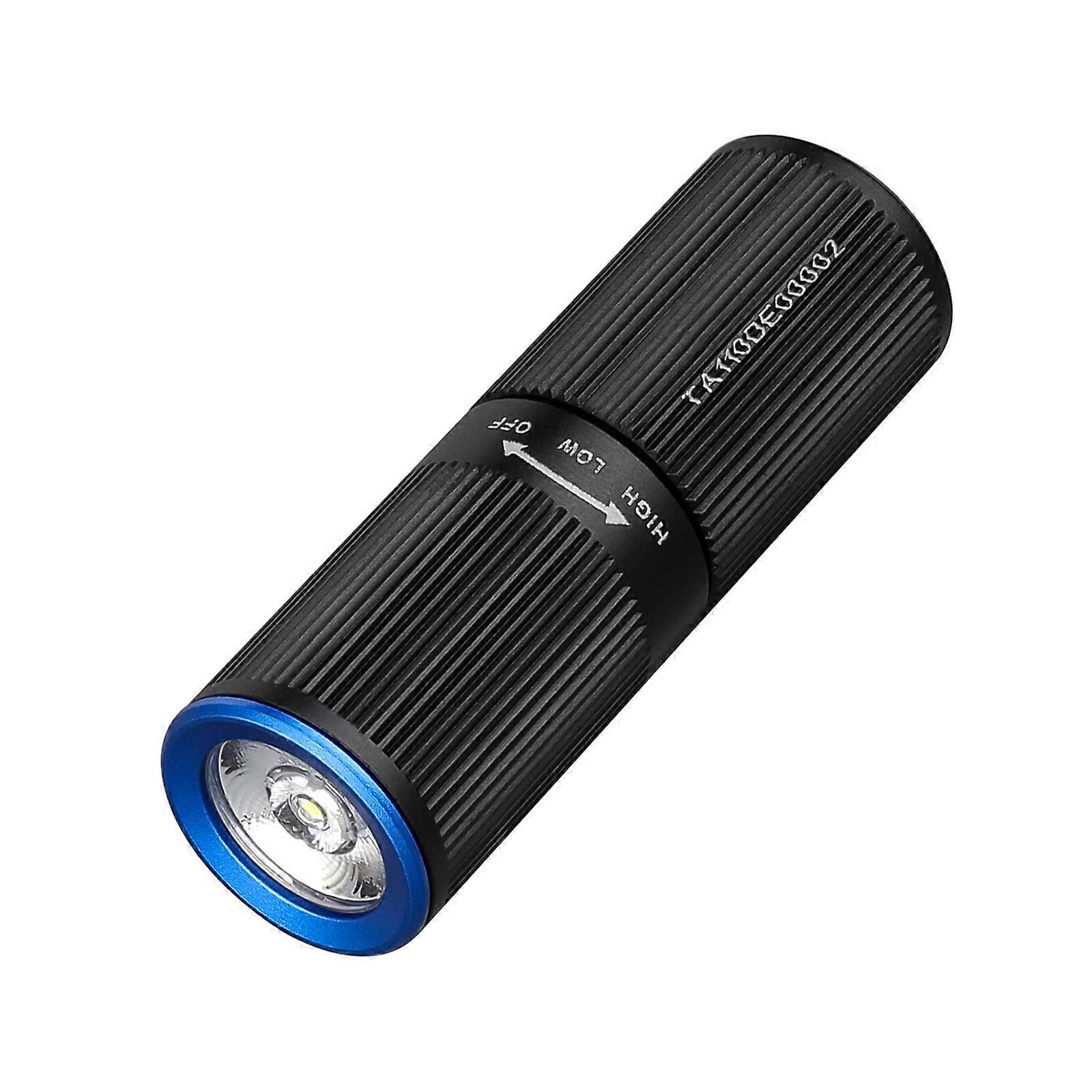 Practical Flashlights 120mAh Battery Small Flashlight Portable Flashlight Aluminum Texture for Hiking and Emergencies