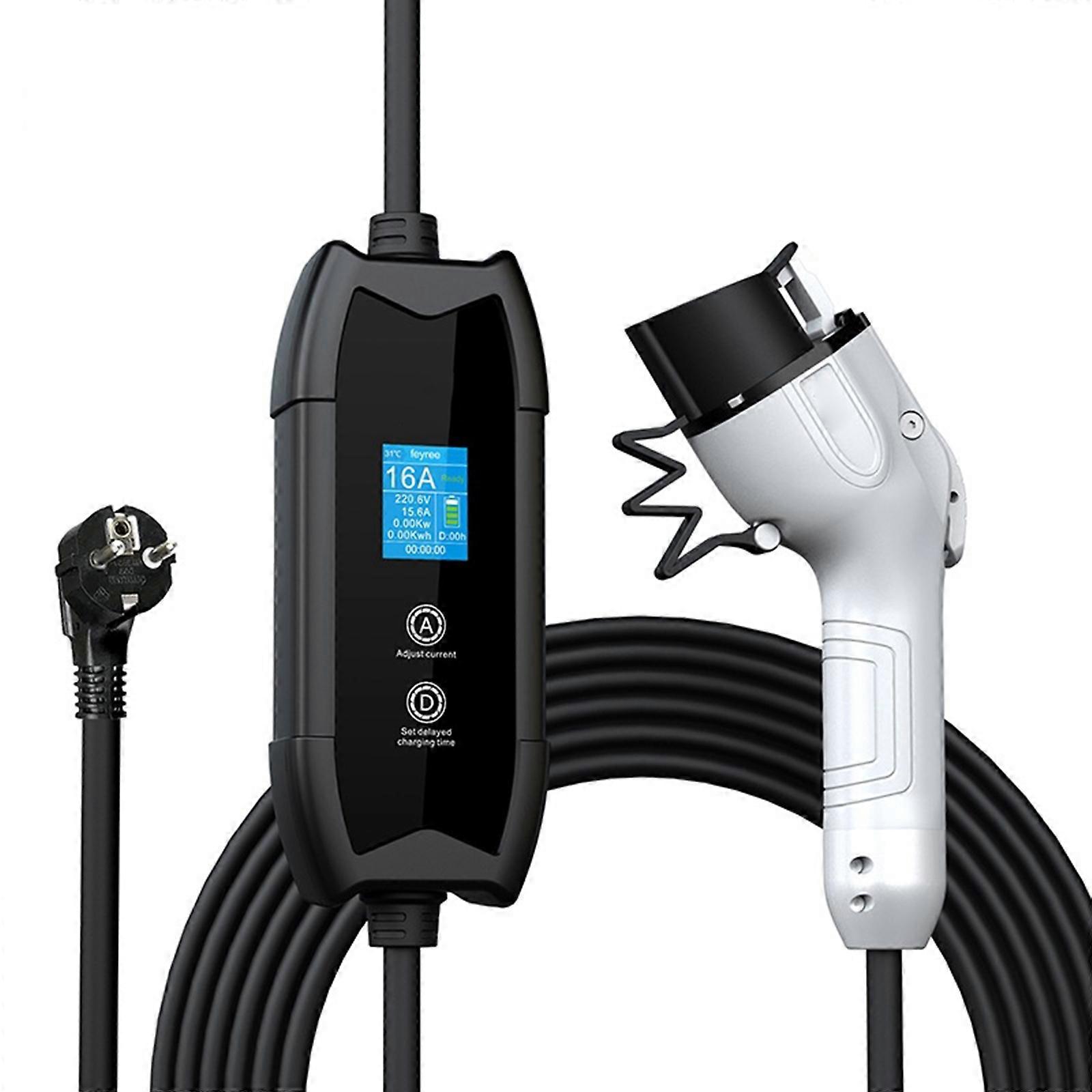 High Efficiency 3.5KW Type 1 Charging Plugs Adapter Converter With Adjustable Current Single Phase For Electric Vehicles