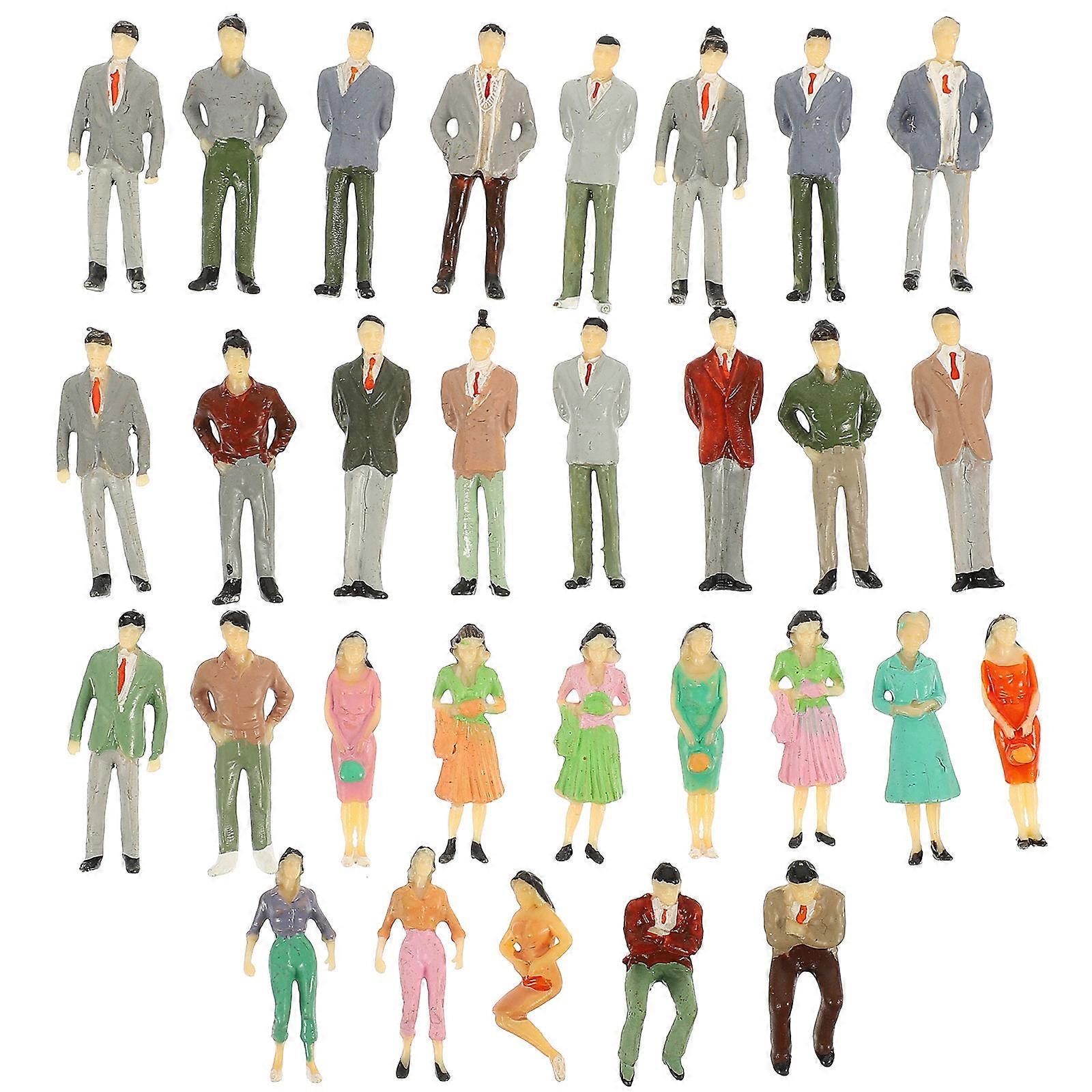 30pcs Mini People Models, Vivid Miniature Figures for Micro Landscaping, Sand Table Decor – Durable & Unique Design for Home Decoration & DIY Projects