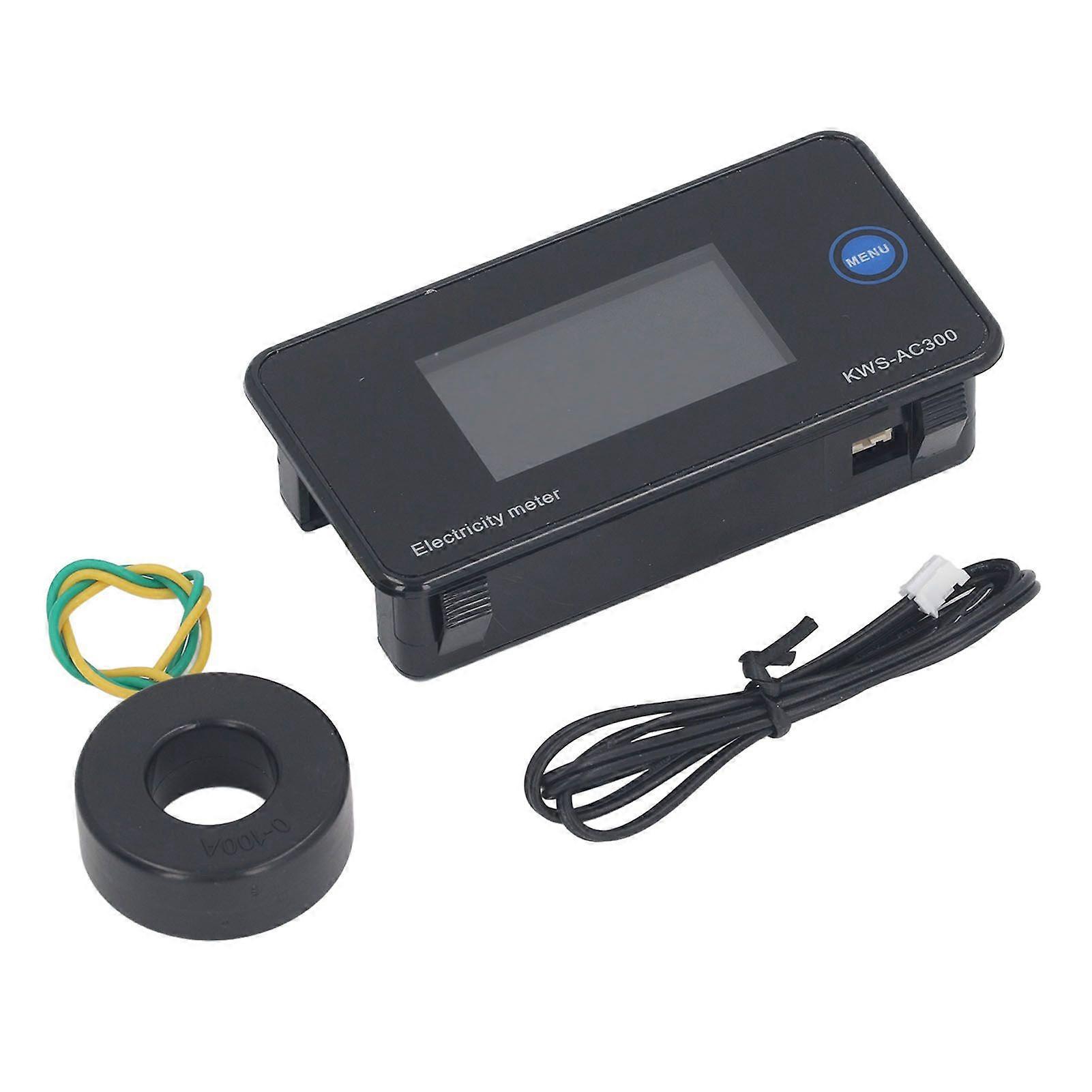 High quality  AC voltmeter ammeter AC50-300V 0-100A LCD high definition display