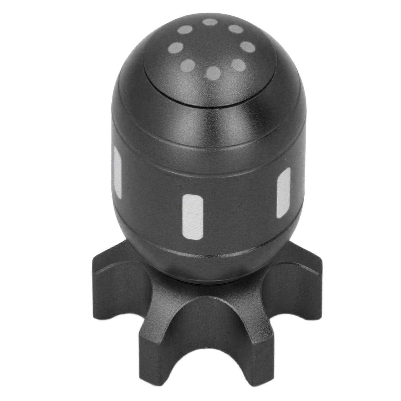 Fingertip Gyroscope Toy Stimulation Aluminium Alloy Reduce Anxiety Portable Realistic Fingertip Gyroscope Black 