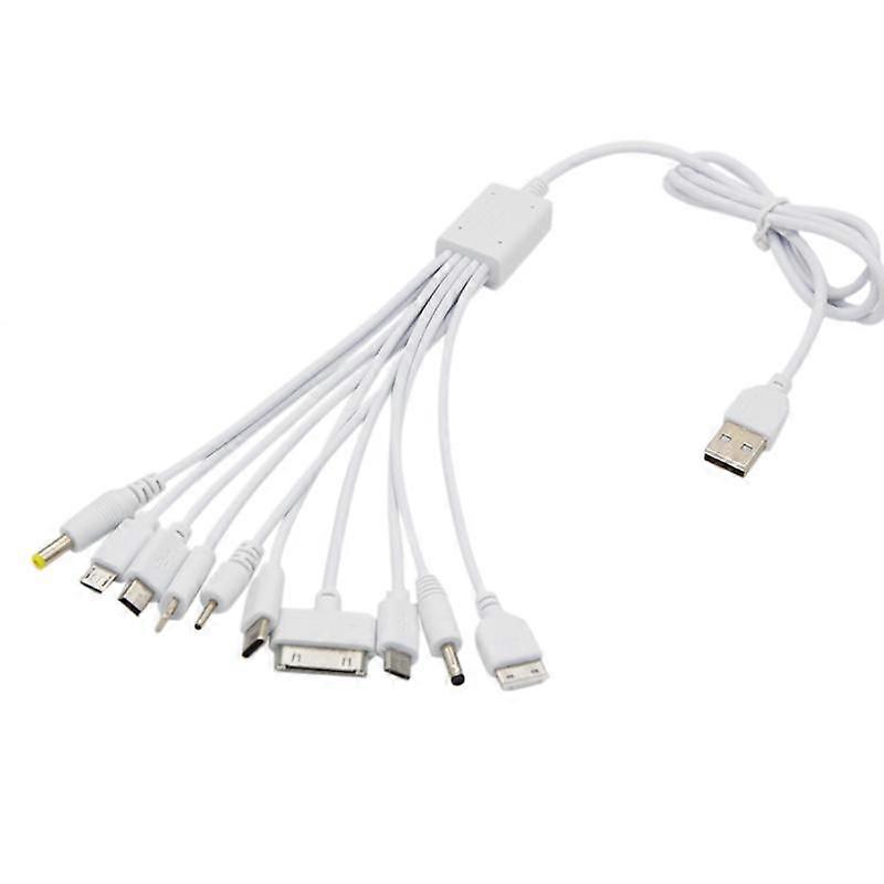 10 In 1 Universal Usb Cable Multi Charging Cable Compatible With Multiple Cell Phone Blutooth Earphone Speaker Mp3 Player & More