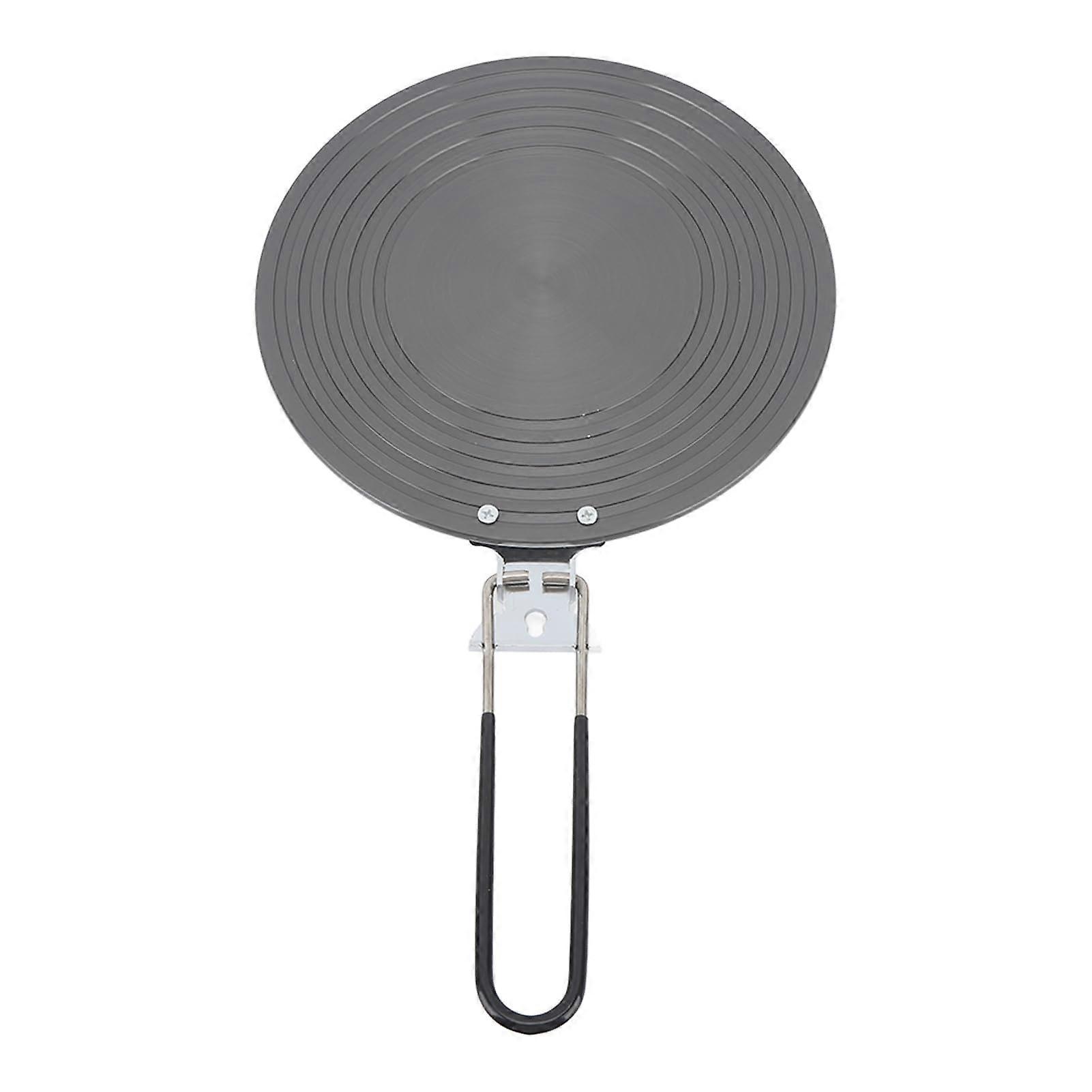 Heat Diffuser Plate 24cm, Stainless Steel Induction Adapter with Removable Handle for Electric Hob and Cookware