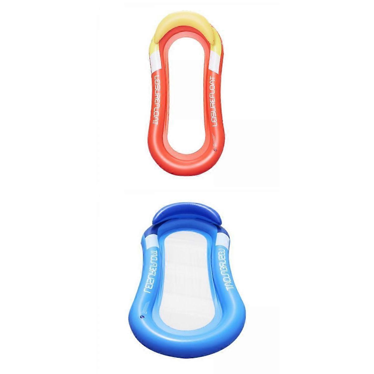 2pcs 160x90cm Durable Bed Inflatable Floater Lounger Backrest