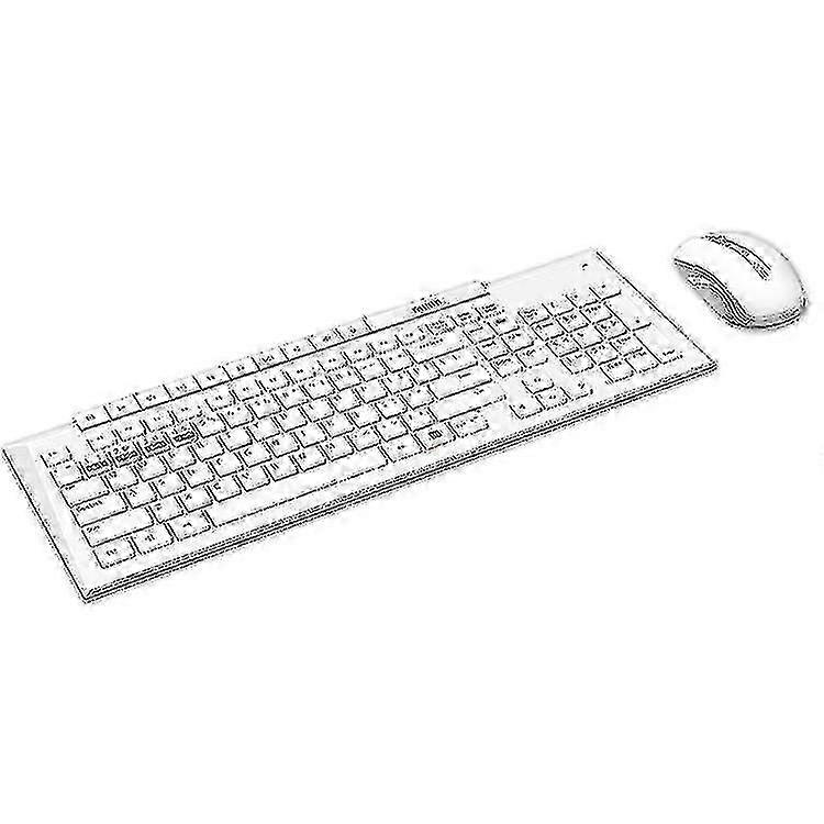 Computer Accessory Sets Rapoo X336m Wireless Mouse And Keyboard Set White