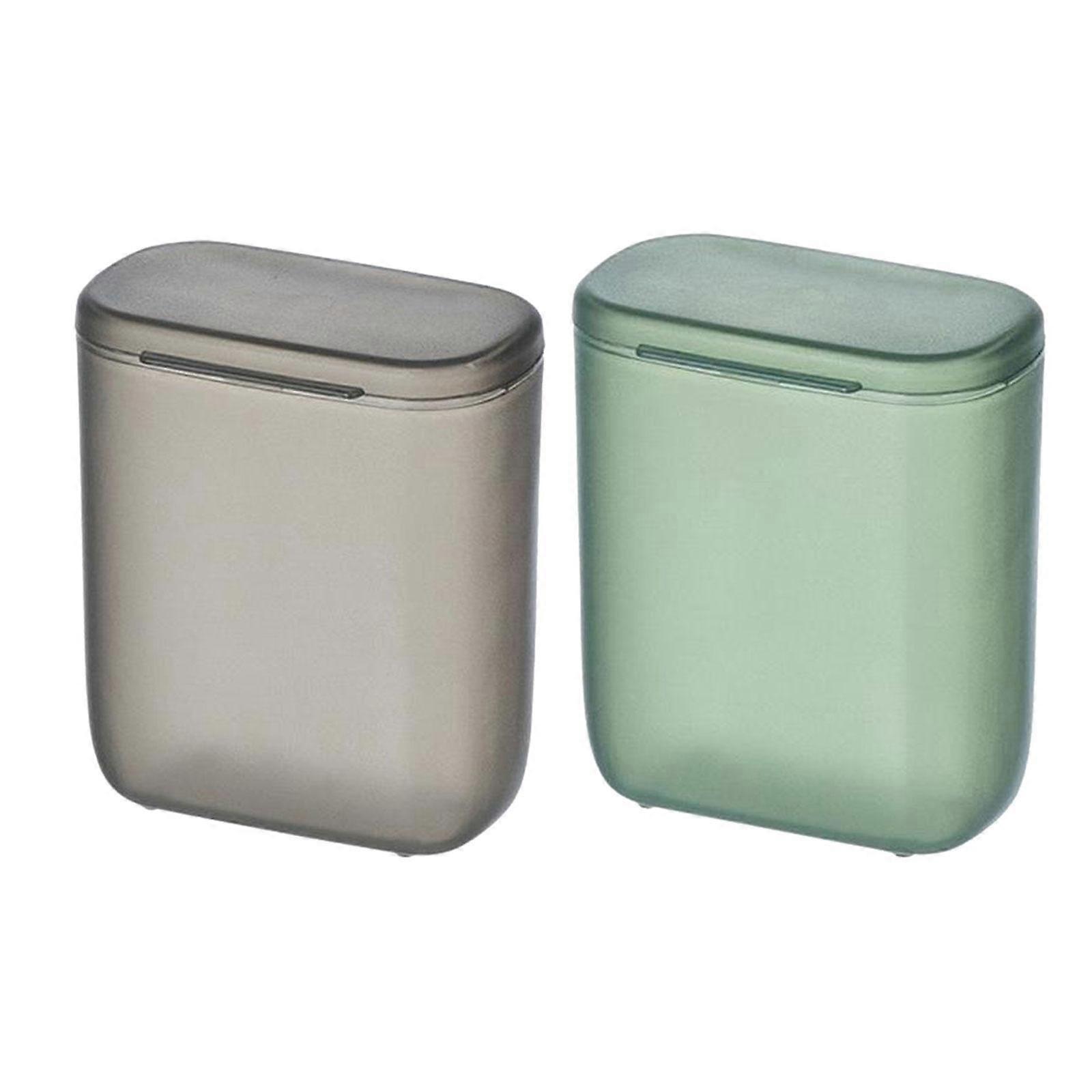 2x Clear Storage Box Cord Storage Container with Lid Reusable Multi Purpose
