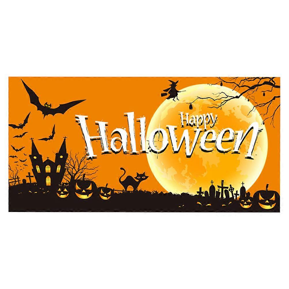 Halloween Pennant Banner Party Organizers Home Decoration Black 1Pc