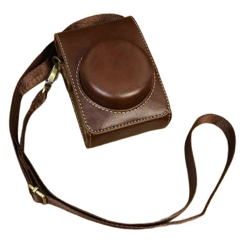 Housse de protection en cuir PU pour appareil photo Sony ZV-1, ZV-1 II, ZV-1F, M9b, avec bandoulière, vert