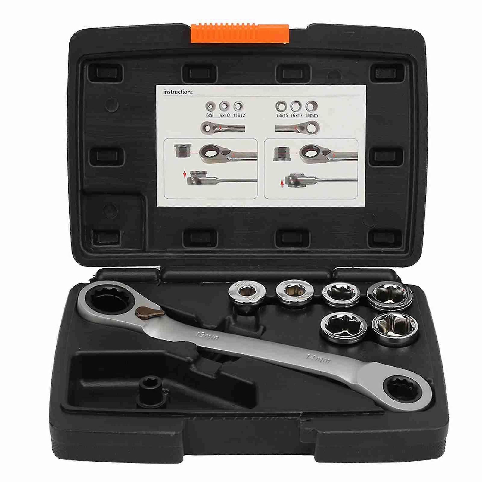 Multifunctional Ratchet Wrench Socket Set - Professional Hand Tool for Repairing