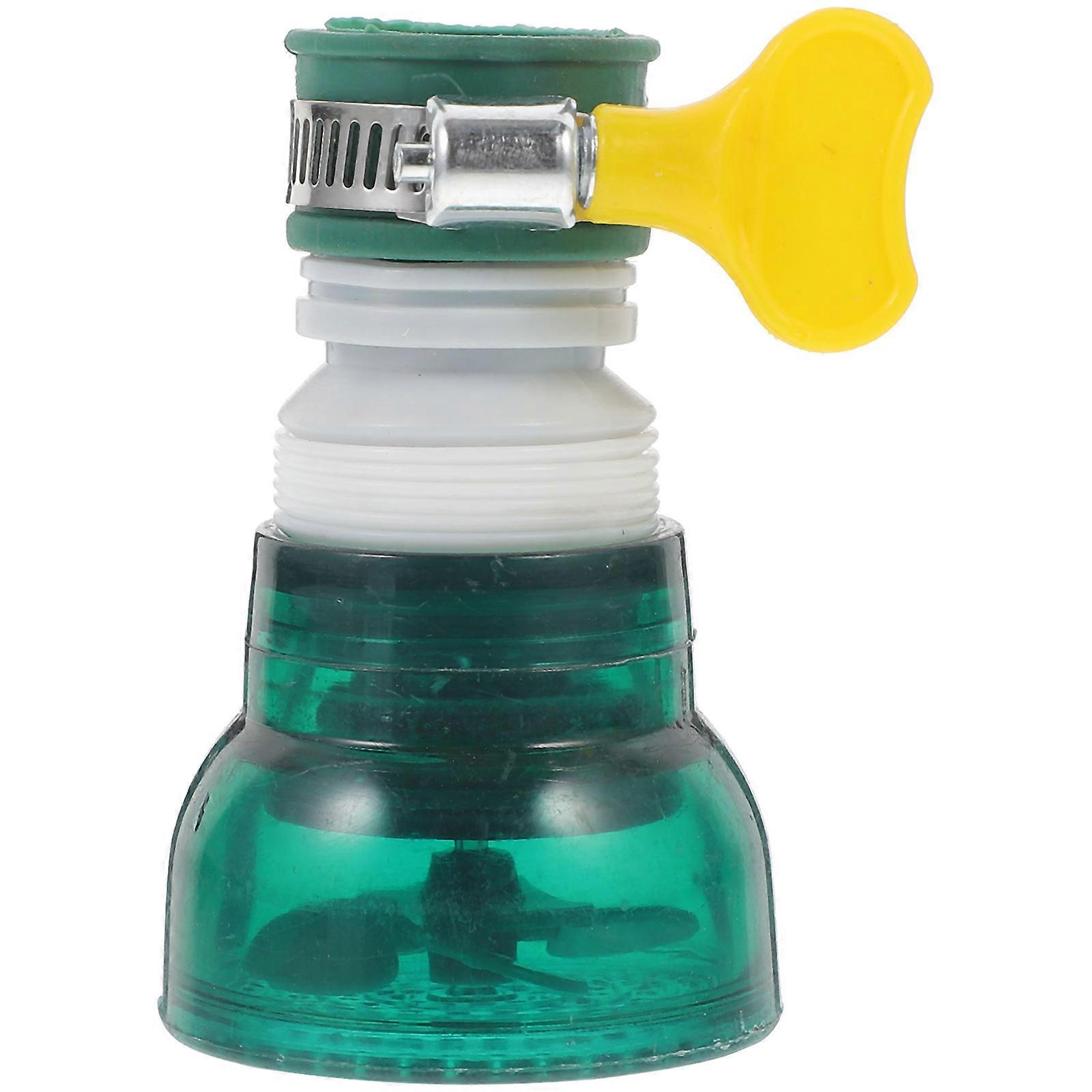 Sink Hose Attachment Water Purifier Faucet Filter for Bathroom Use Simple Design Green Color Removes Impurities 1Pcs