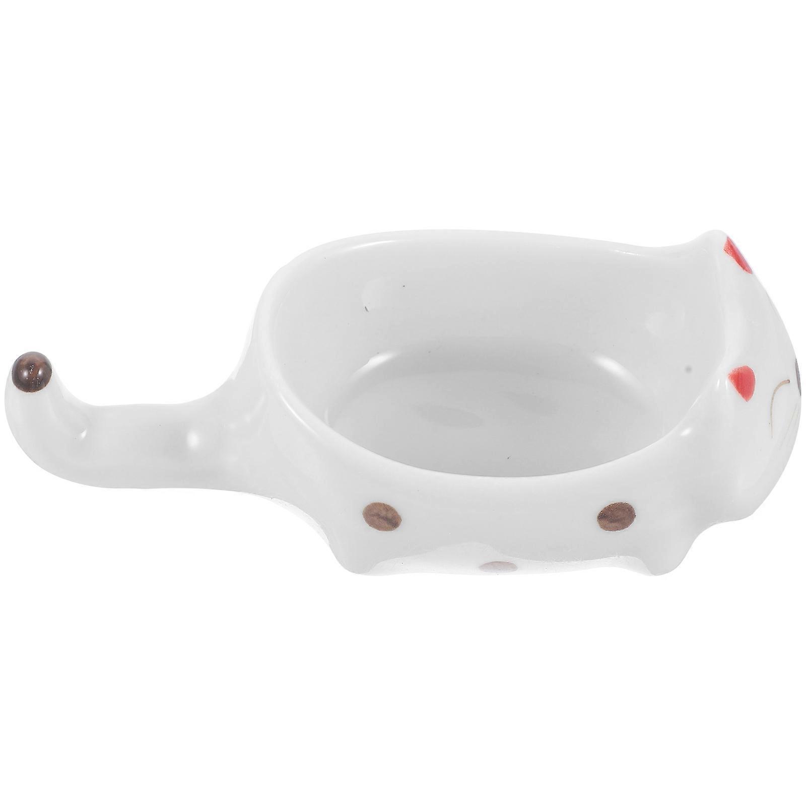 طبق بهار طبق صلصة السيراميك أدوات المائدة على شكل قطة لحفلة المطبخ 10.00X4.50X3.60 سم طبق التقديم 1 عبوة