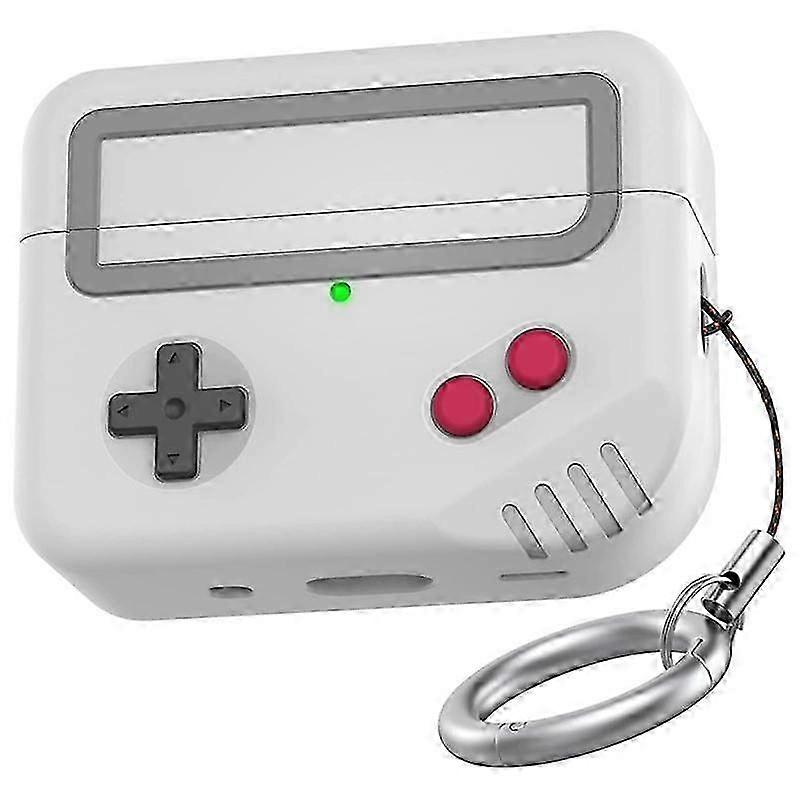 Silicone Case Protective Covers Skin Game-Machine Design[Support Wireless Charging] for 2 Gray-Whit