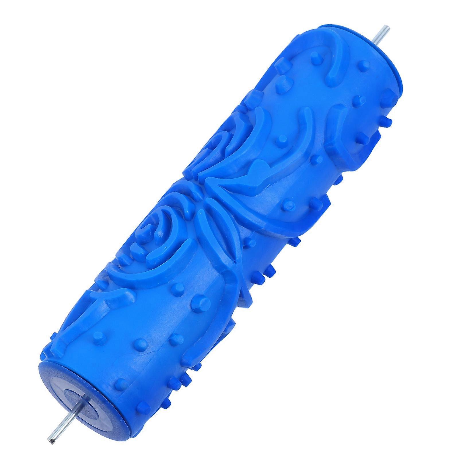 Ceiling Paint Roller Diy Patterned Paint Roller For Home Wall Decoration Cylindrical Shape Plastic Handle 1Set
