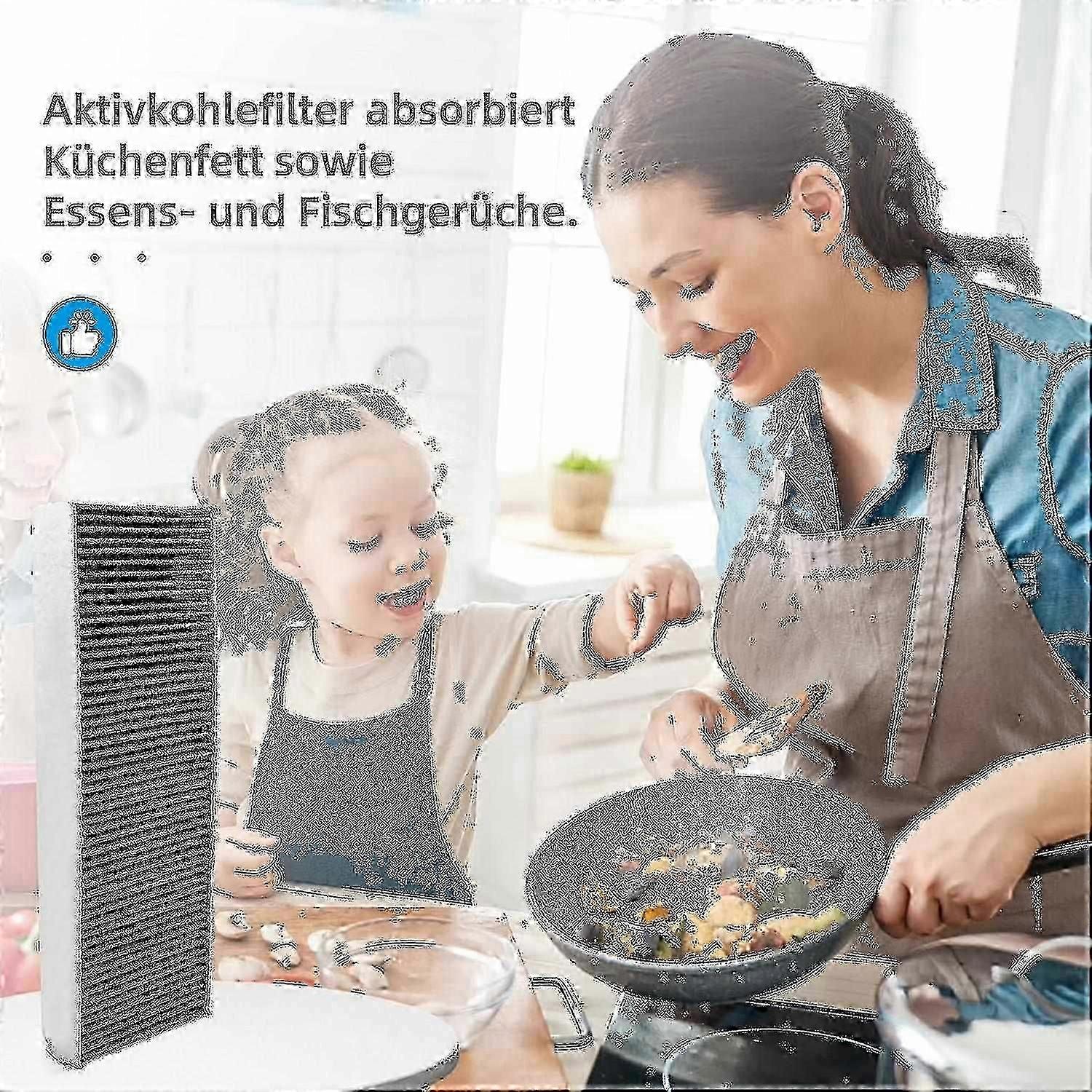 2er-Pack Aktivkohlefilter für Dunstabzugshauben, kompatibel mit Bora Pure/X/S Pure Modellen