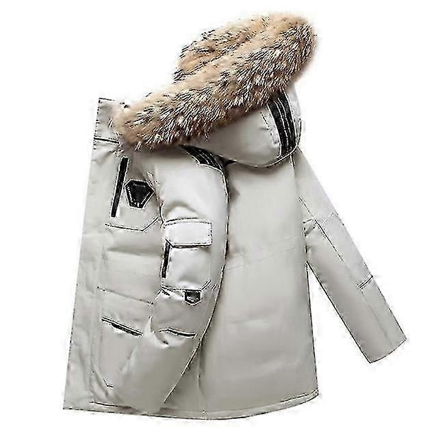 Thick Down Jackets for Men - Burgundy