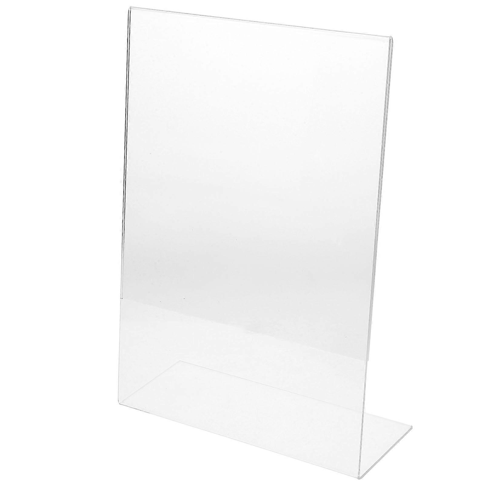 Abgewinkeltes Zeichenbrett Acryltafel Transparentes einfaches Design Schreibunterstützung Rack 1Pack