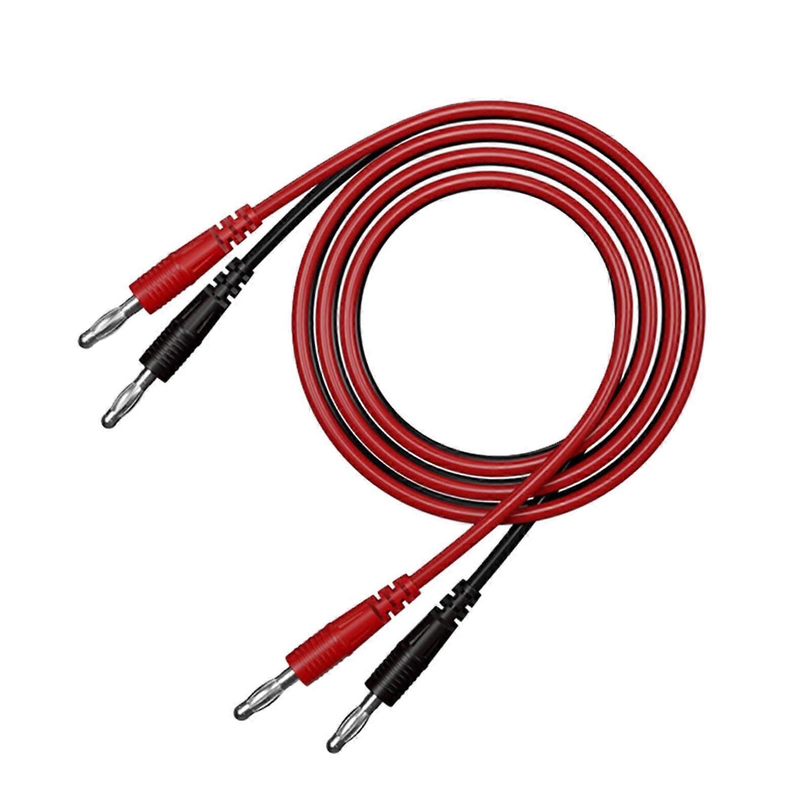 4mm High Conductivity Double-Ended Banana Plug Cable for Test Equipment and Instruments, Flexible and Durable