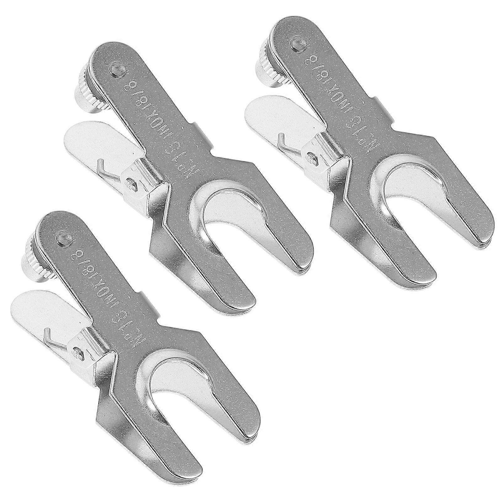 Laboratory Clamp Stainless Steel Clip for Secure Holding 3Pcs Set