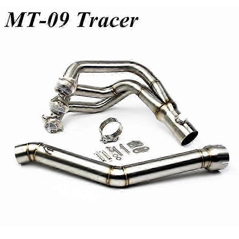 Eksossamler for motorsykkel, modifisert frontrør i rustfritt stål, komplett system for en kompatibel merkemodell 2014-2019