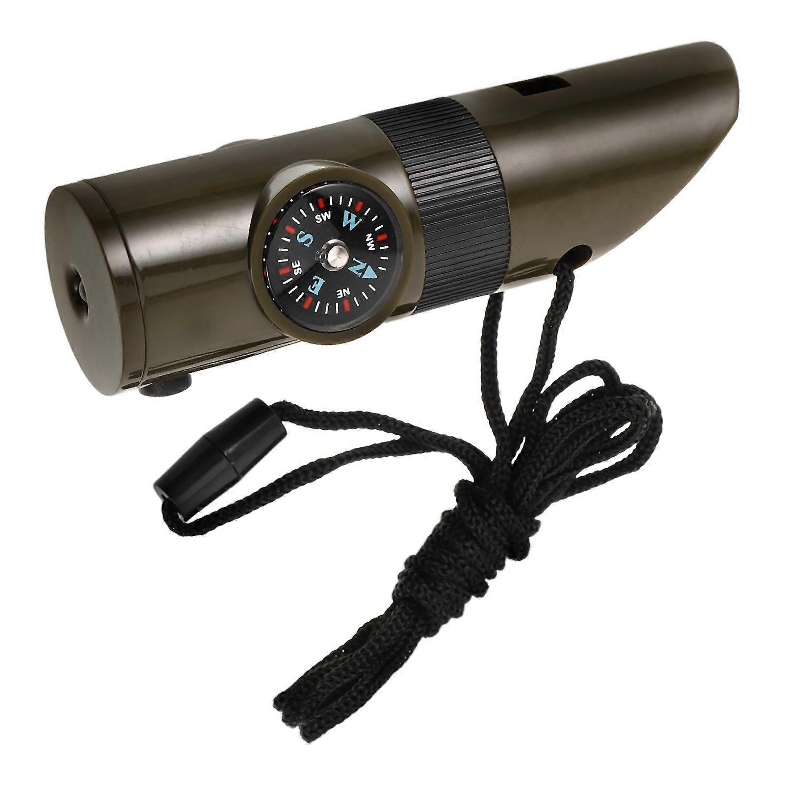 Rescue Whistle with Thermometer for Outdoor Survival Multi-Color 9 80X2 70X2 70Cm Measurement Self-Protection 1Set