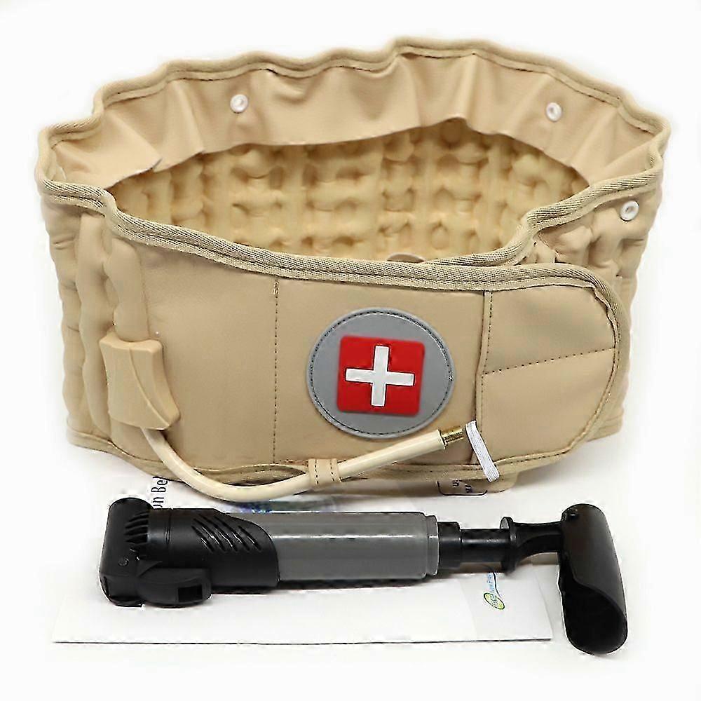 Decompression Back Belt Lumbar Spine Support For Lower Back Pain Relief - One Size Fits 29-49 Waist