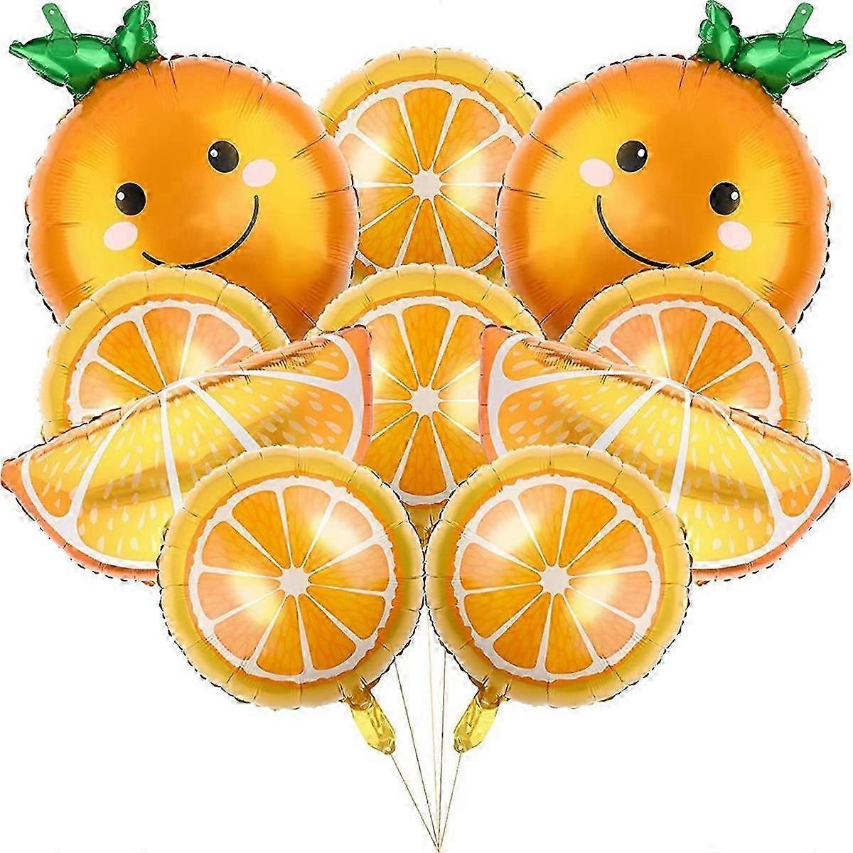 Lovely Orange Foil Balloon for Citrus Fruit Theme Decorations