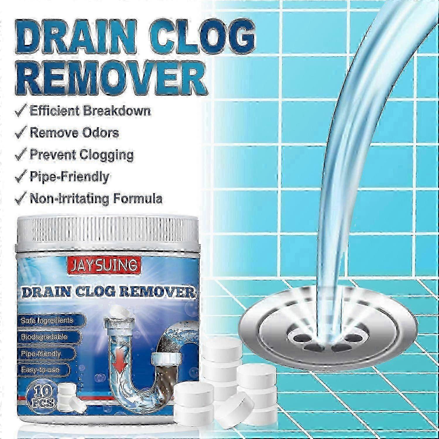 Jaysuing Drain Blockage Effervescent Tablet, Kitchen And Bathroom Drain Prevent Blockage Dredging Ef