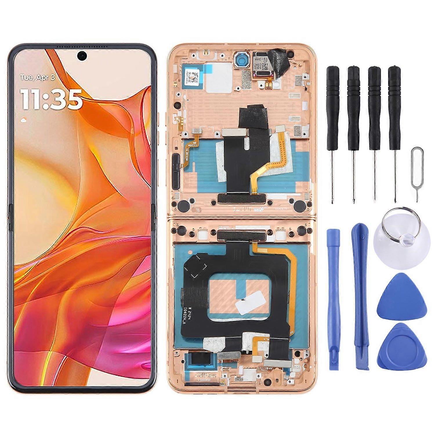 For Motorola Razr 50 Ultra COMPATIBLE LCD Screen with Frame