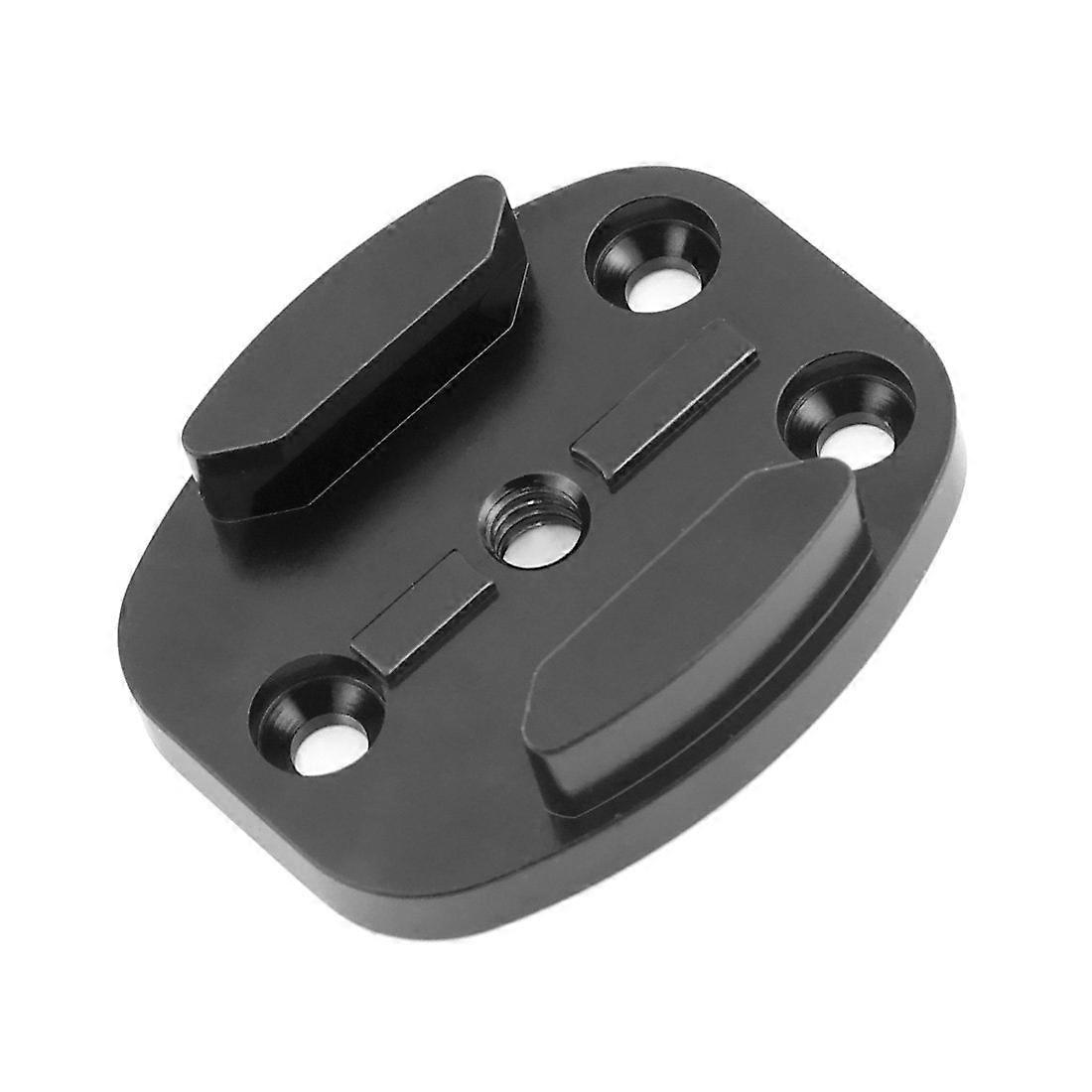 1/4 Inch Screw Hole Aluminium Quick Release Clamp Tripod Mount Base for Sport Camera Interface CNC Black Flat Surface Adapter