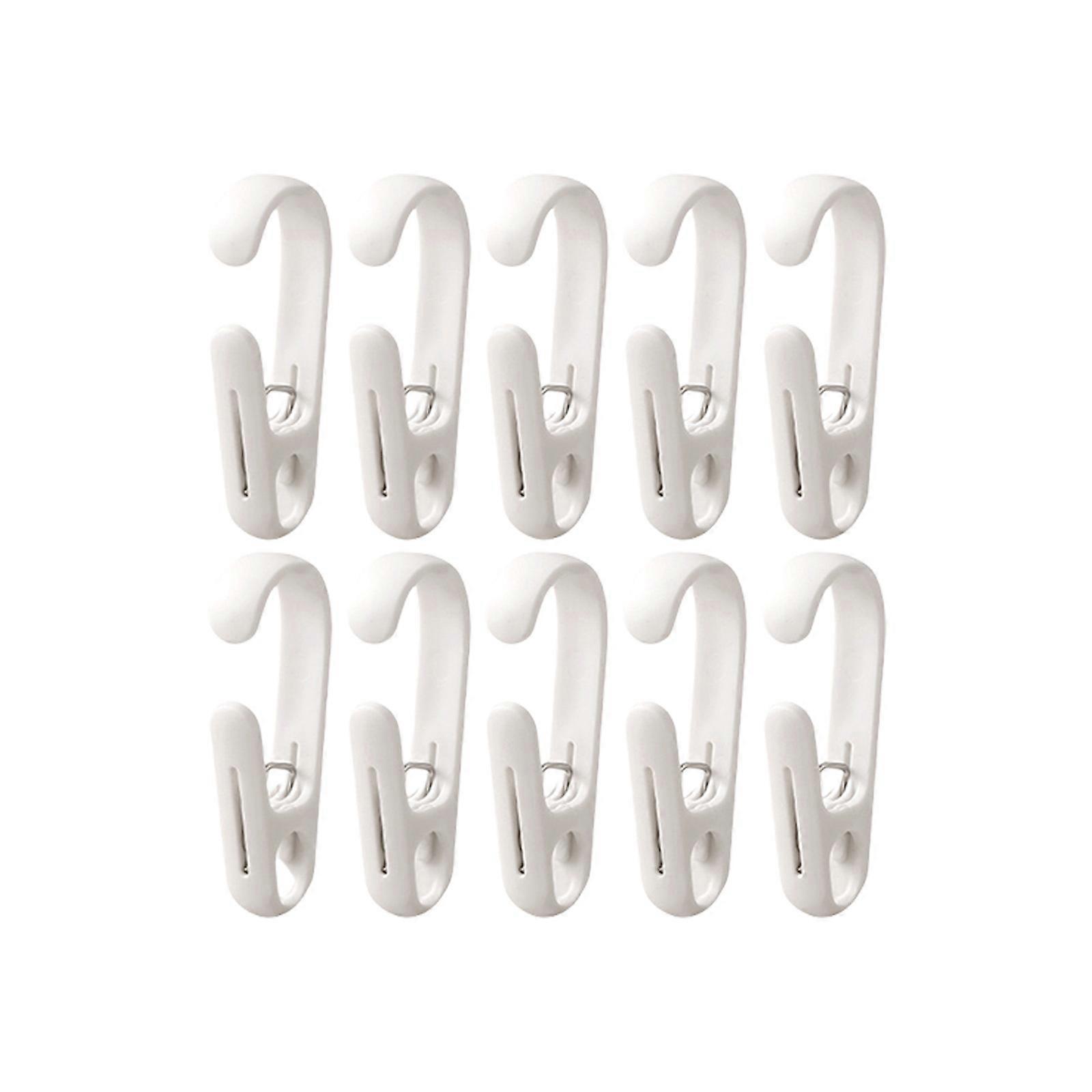 Space Saving Efficient Clips Seal Food Bags Sturdy Plastic Materials Multipurpose Kitchen Organization Tool  White