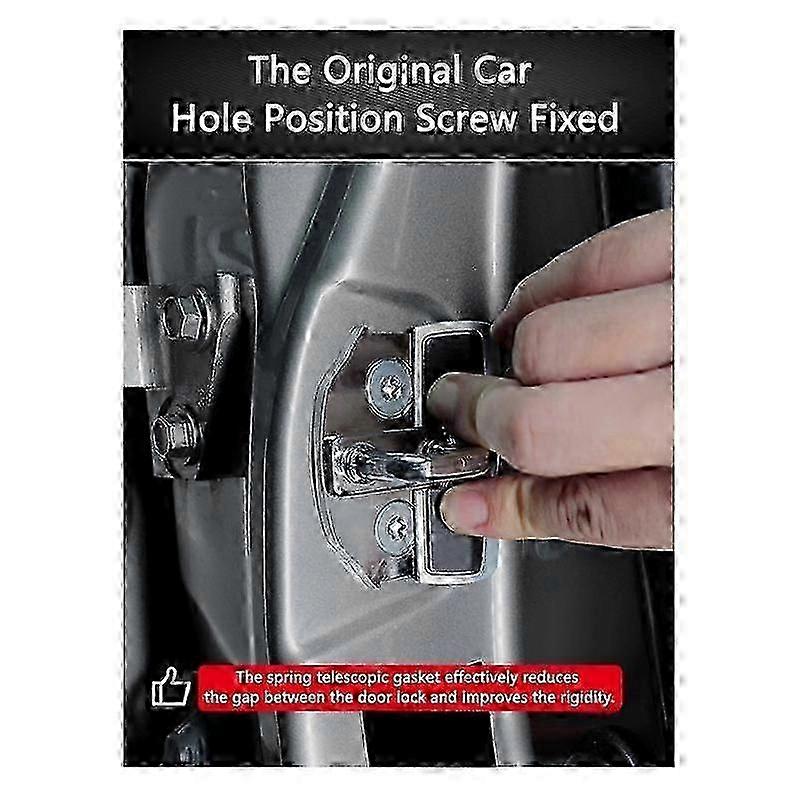 Car Door Lock Buckle Upgraded Stabilizer Protector Latches Stopper for Eliminate Noise Space Lock js
