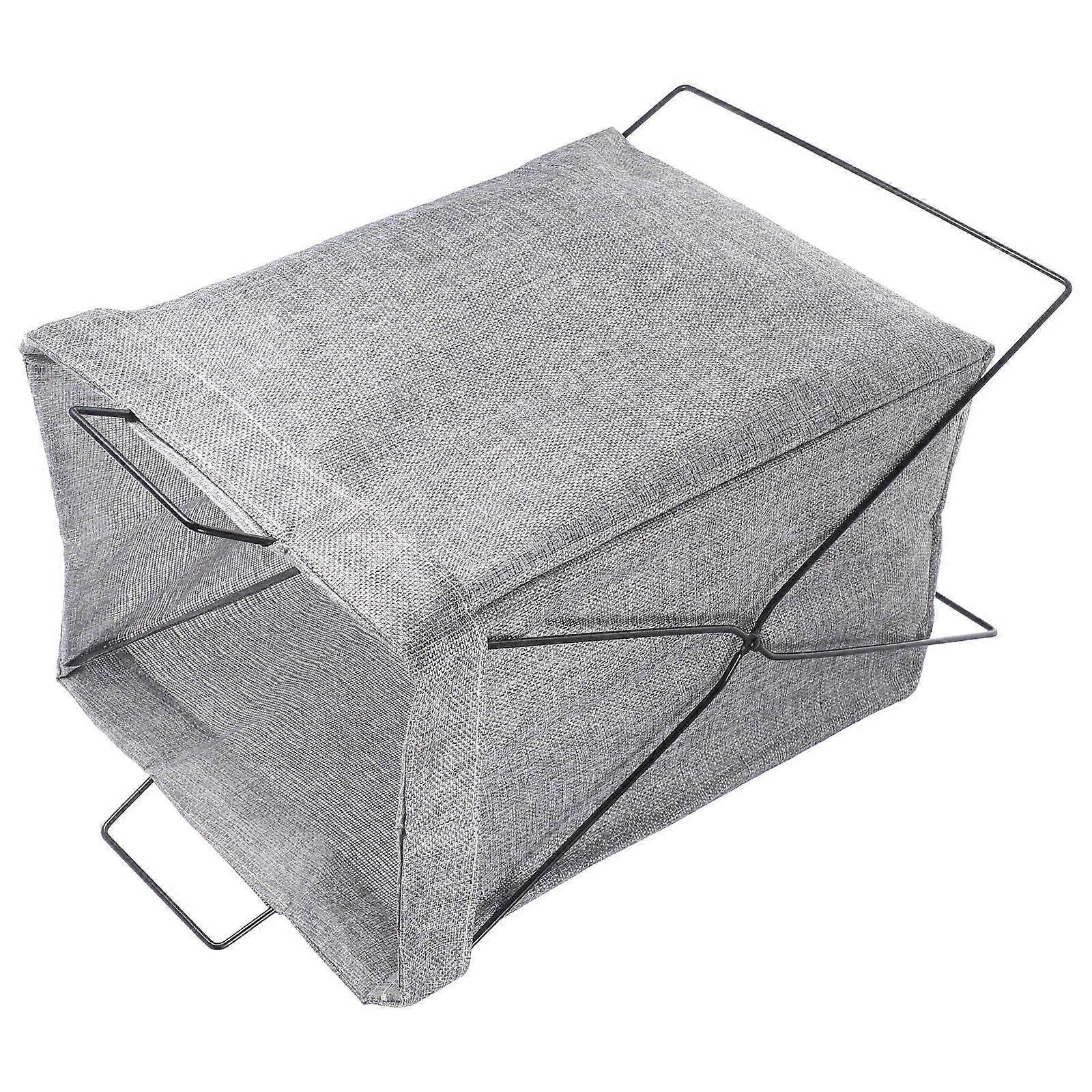 Foldable Laundry Hamper with Iron Frame for Clothes Storage