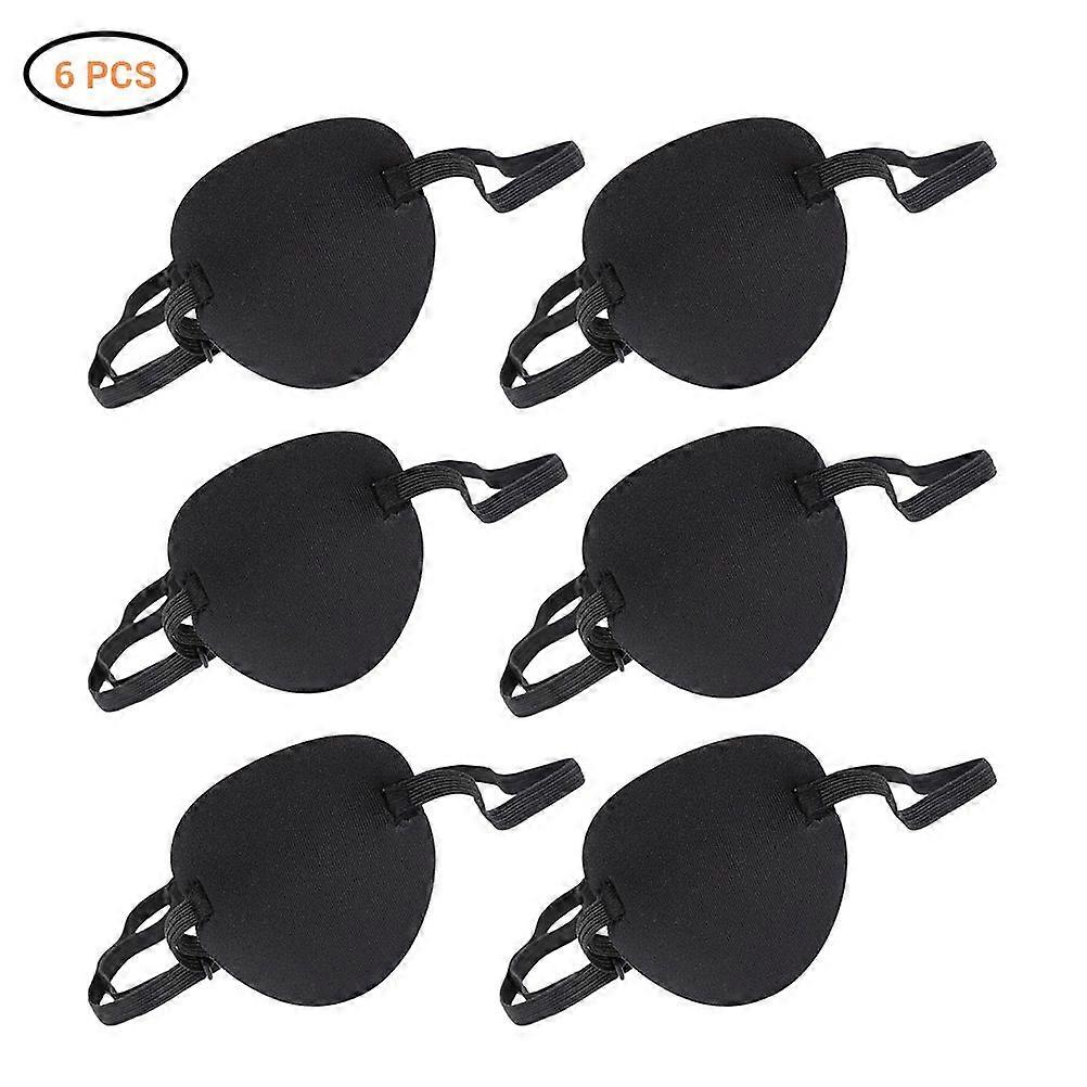 6Pcs Adjustable Soft and Comfortable Eye Patches Single Eye Masks for Amblyopia Lazy EyeYMMR)