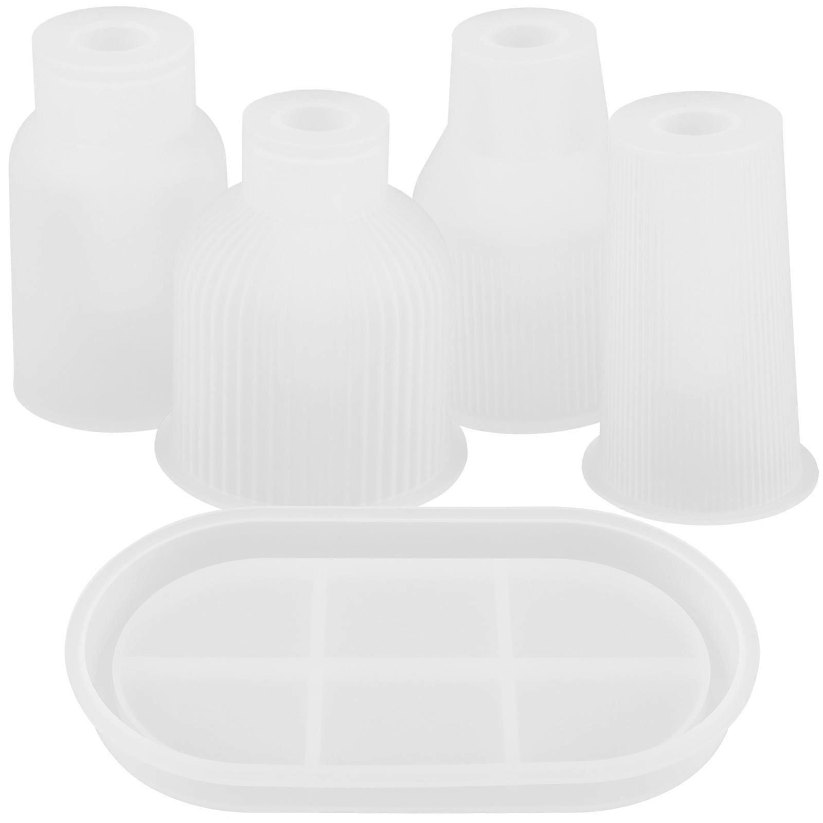 Resin Vase Mold Flower Vase Silicone Molds For Epoxy Resin Store Display Beginners 1 Set