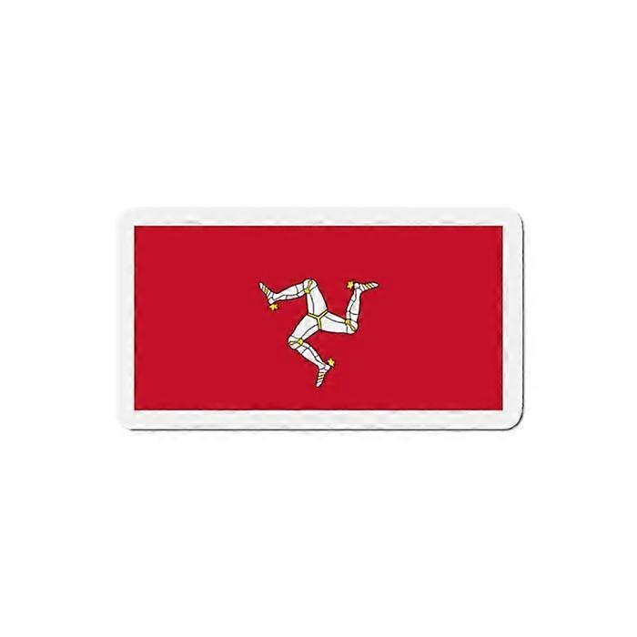 Isle of Man Flag Magnet - Multicolored - 9 cm - 50 pieces - Synthetic resin - Mixed