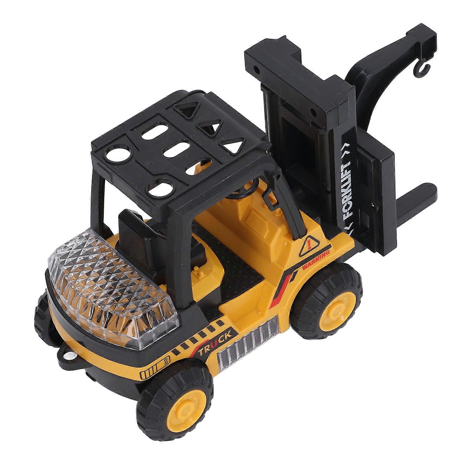 Forklift Toy Simulation Cool Lighting Dynamic Music Universal Wheels Engineering Forklift Toy for Kids