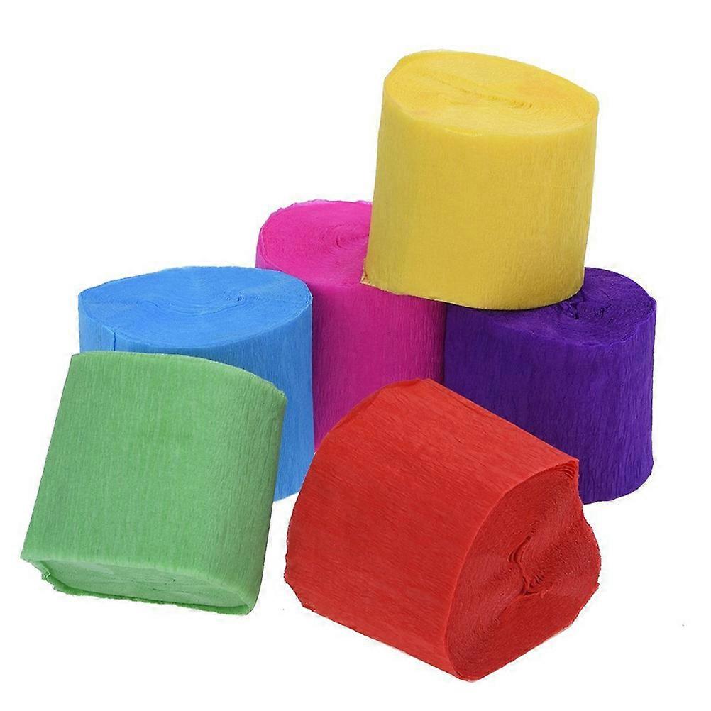 Crepe Paper Craft Streamers Party Tent Effect 25m Roll 1 Set