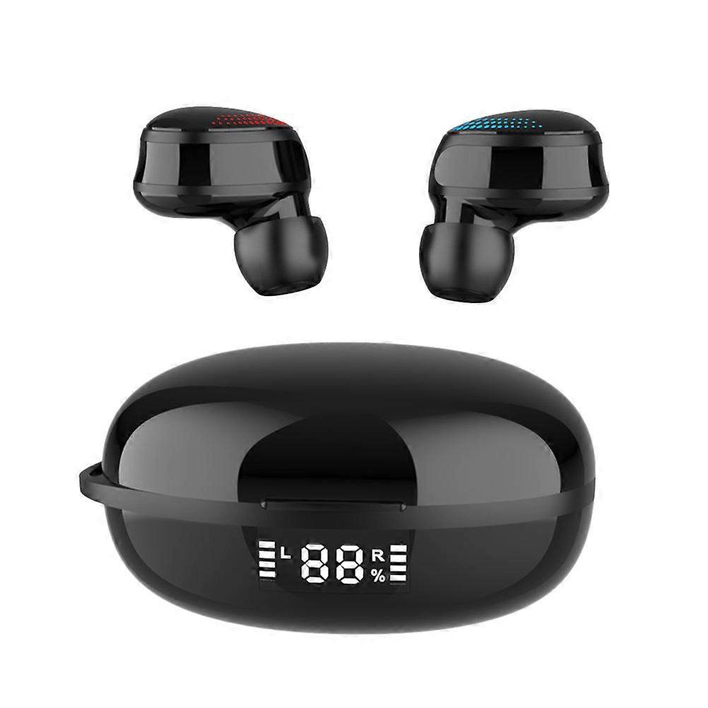 Sports Headphones Wireless Earpiece Ergonomic Design Noise Reduction Black 1Pair