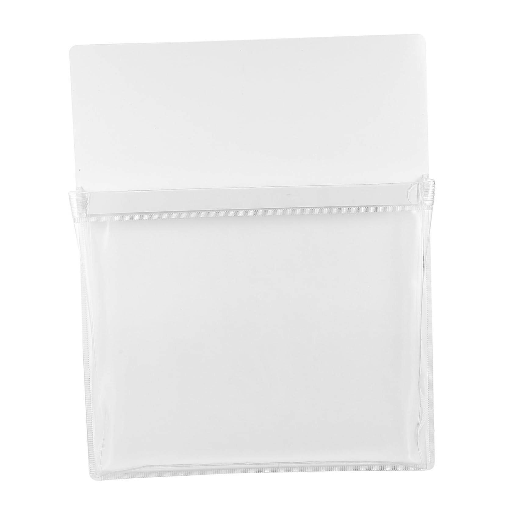 Magnetic Pocket Organiser A4 File Holder White Modern Desk Organiser Office Supplies