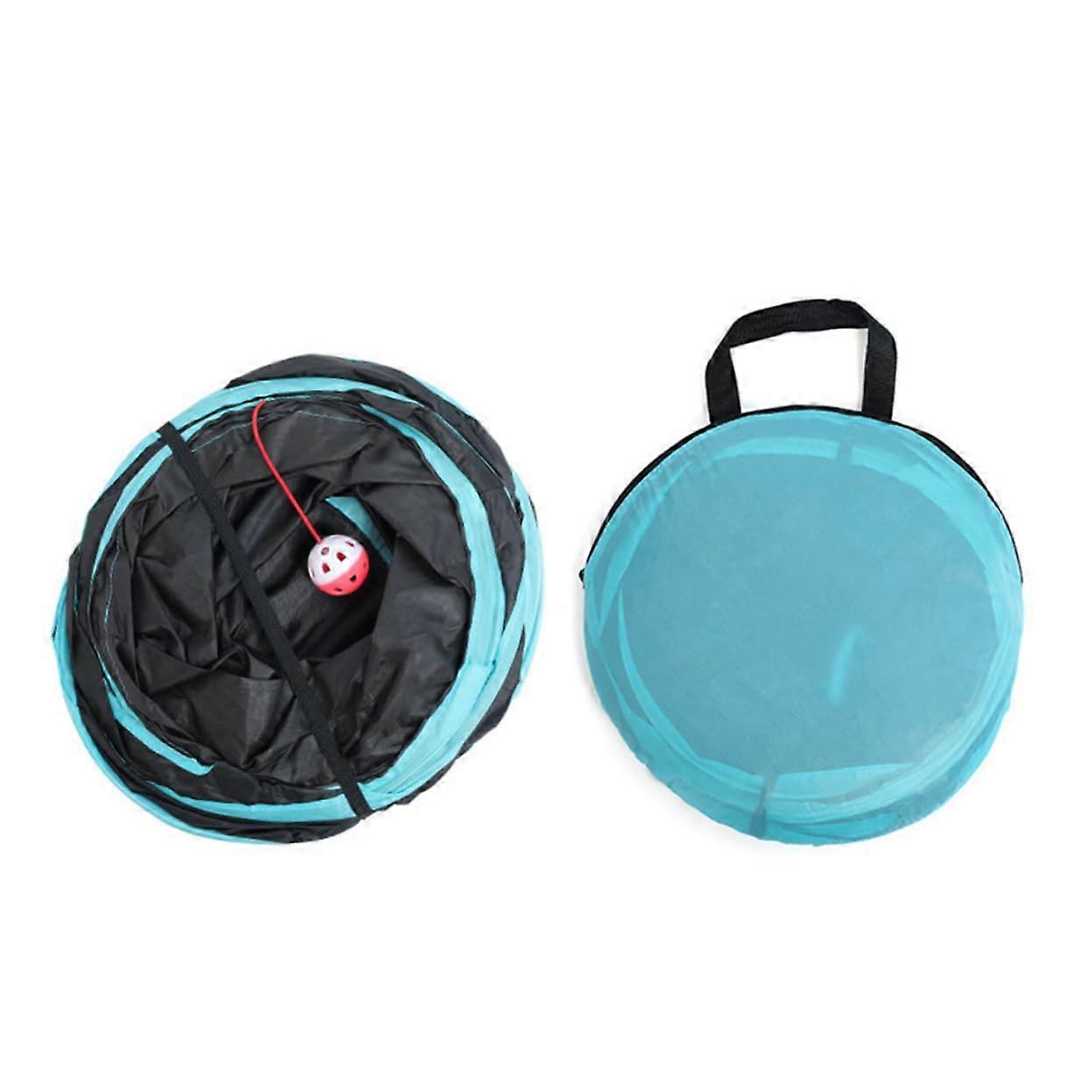 Cat Tunnel Toy with Three S-Shaped Openings, Interactive, Space-Saving Design for Indoor Cat Playtime and Entertainment