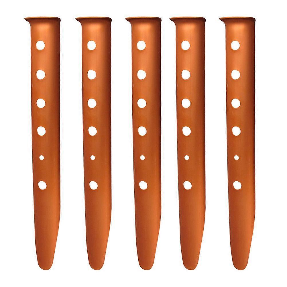 Metal Tent Pegs U Shaped Aluminium Alloy Tent Ground Nail Attach Cord For Camping Hiking 5Pcs