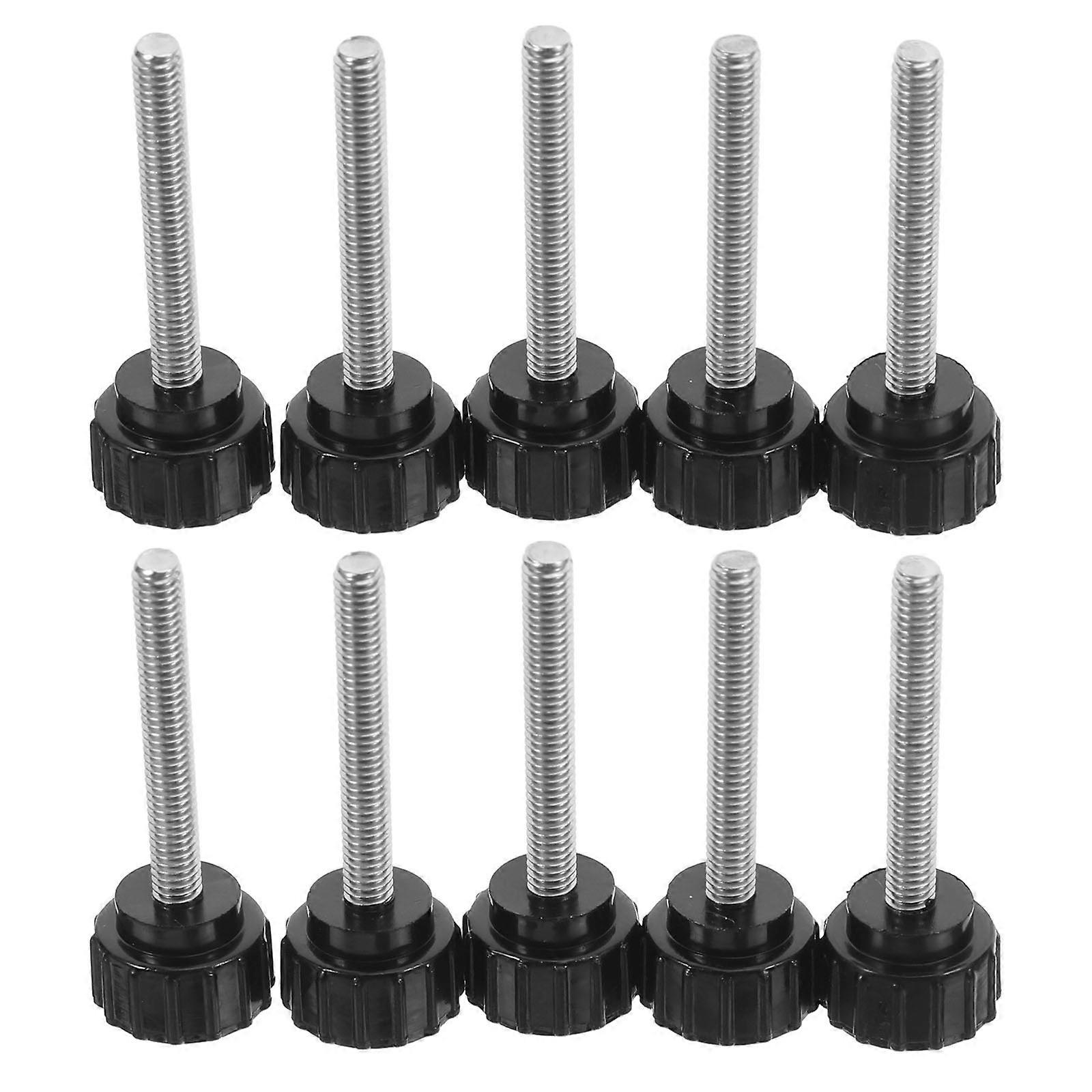 Thumb Screw Knurled Screw Fasteners for Frequent Adjustments in Various Settings ABS Material Clamping 10Pcs M4x30mm