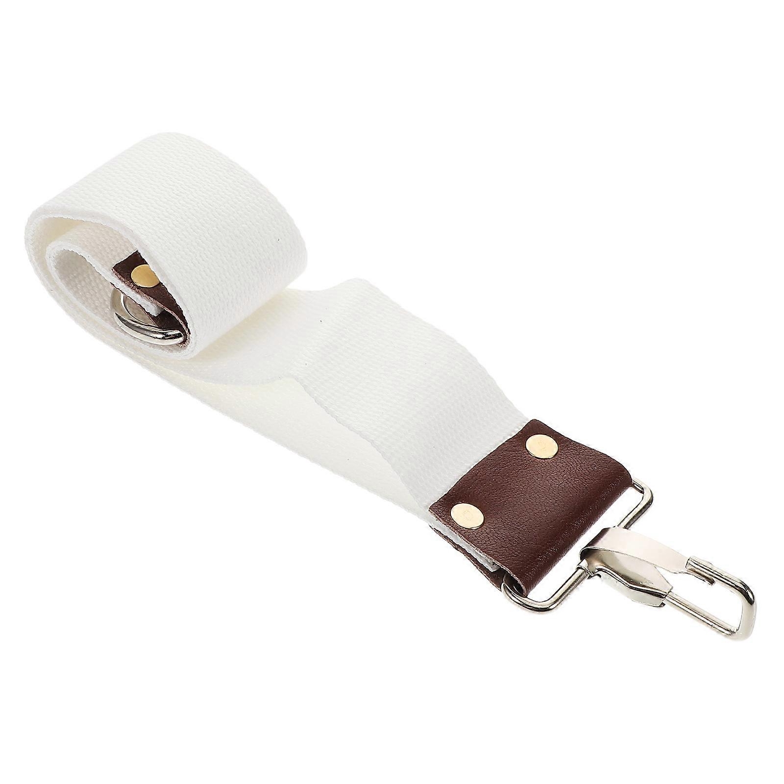 Professional Shaving Strop Dual Layer Canvas Strop for Barbershops and Personal Use Beige Color Rectangular Shape 1 Set