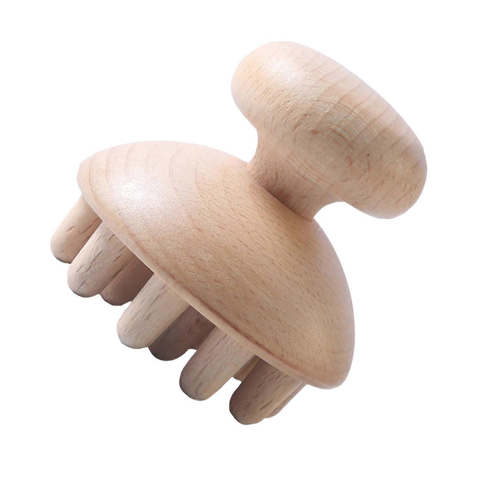 Manual Massagers - Wooden Mushroom Massager for Anti-Cellulite and Body Shaping, Suitable for Shoulders, Back, Neck, Small Octopus Design