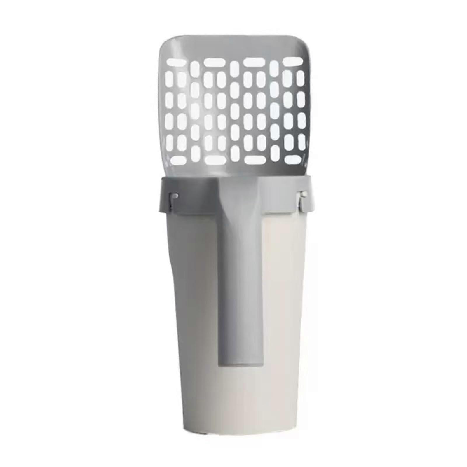 Cat Litter Scoop With Filter Hollow Plastic Large Capacity Removable 1 Piece No Roll Bag Included