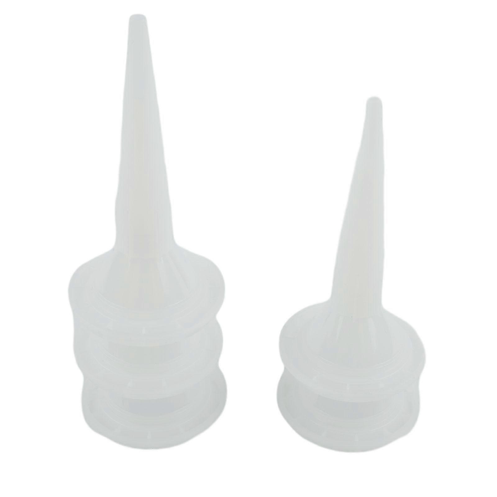 Glue Nozzle White 5pcs Caulking Tips Mouth Home Improvement