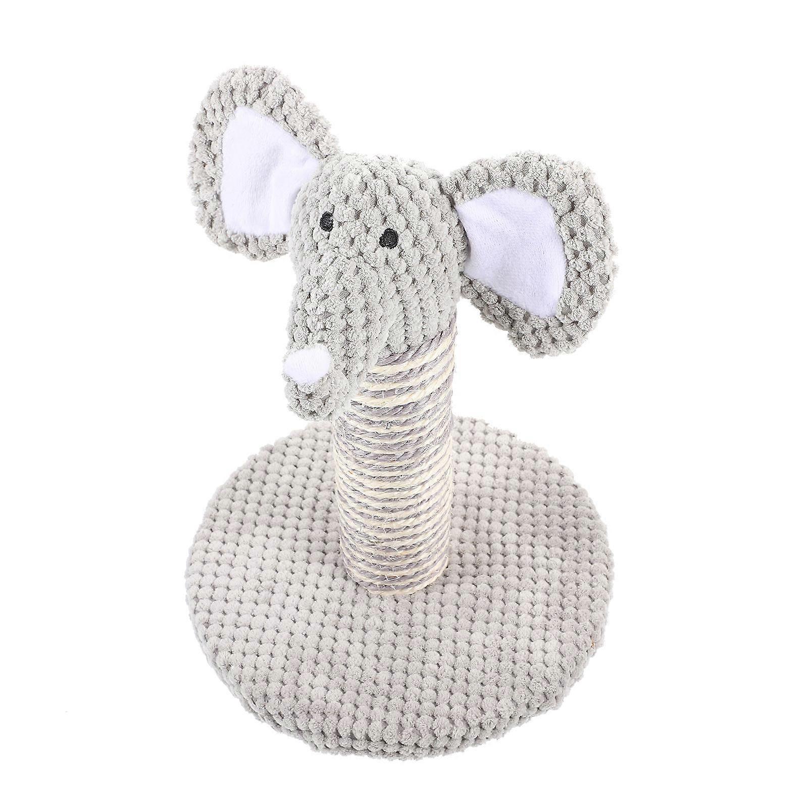 Grey Cat Scratching Post with Thickened Column for Daily Use and Easy Cleaning 13.5 inches