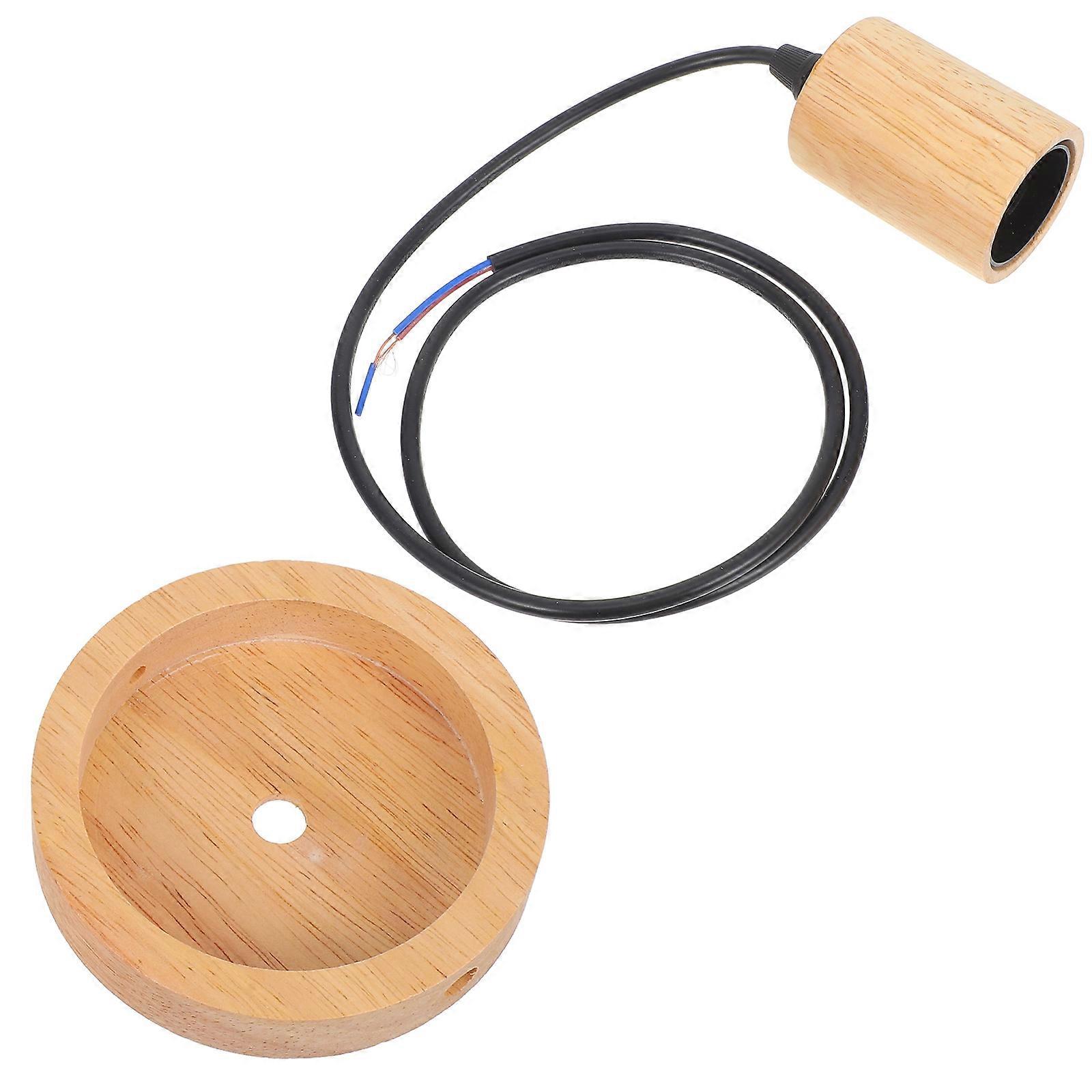 Retro Wood Pendant Lights Fixture 2pcs E27 Sockets Farmhouse Over Table Hanging Lights Ideal for Kitchen Island Dining Room Decor