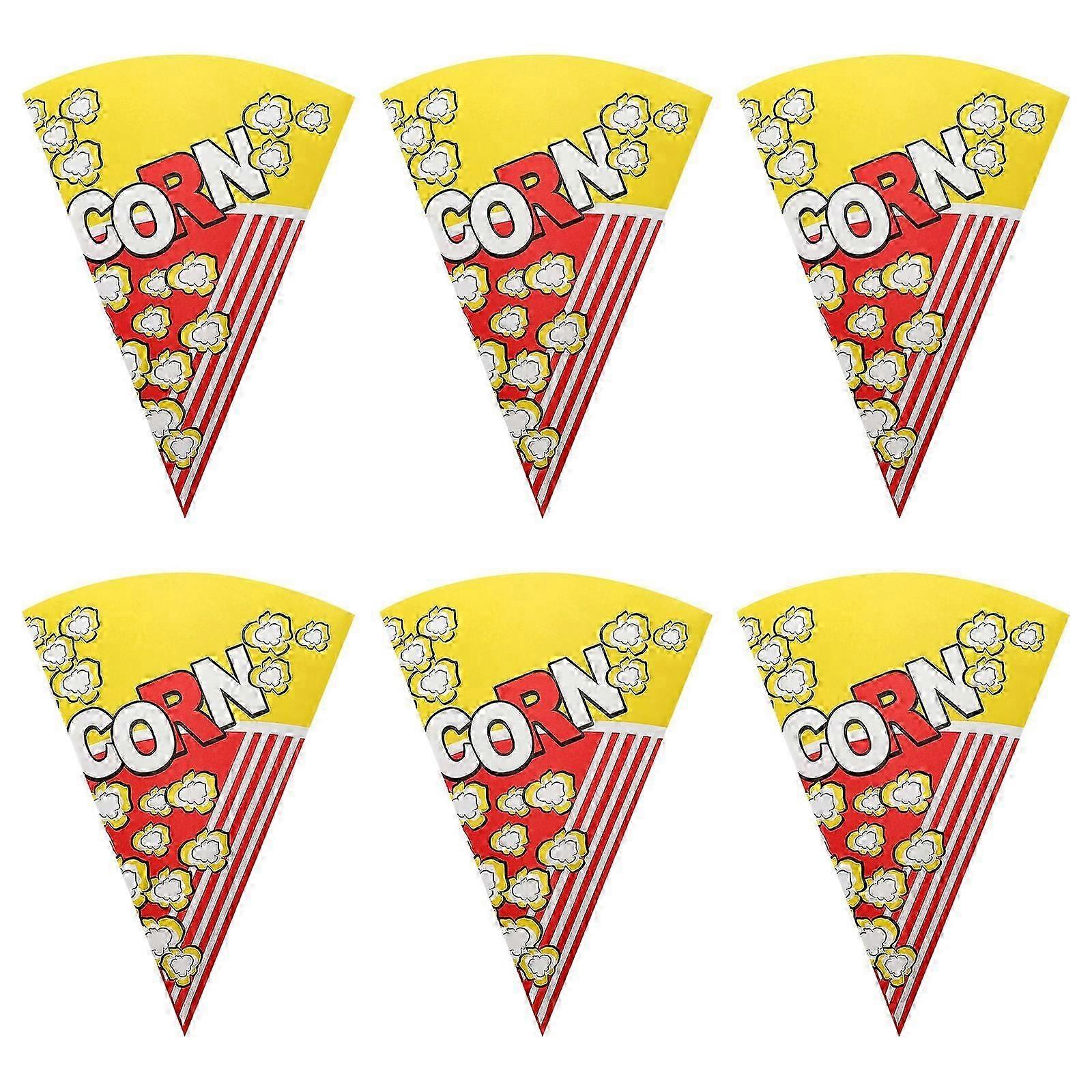 50 stk popcornmaskin popcornpopcorn godbitposer popcorn kjegleposer kjeglepose